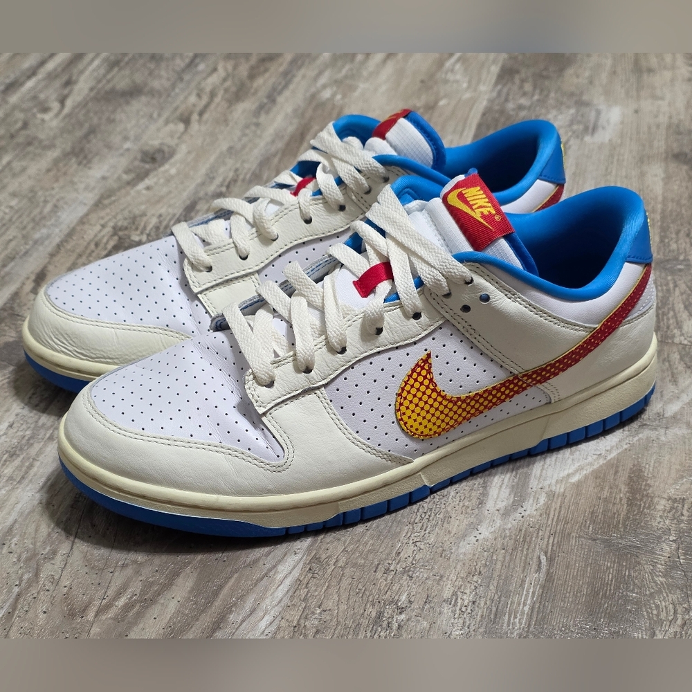 Nike Dunk Low Men's Size 10.5 Harlem Globetrotters 80s HQ3613-133 Shoes